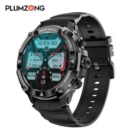 Watches PLUMZONG New Men's Bluetooth Call Smart Watch 1.39 inch Heart Rate Monitor Sport Fitness Tracker IP68 Smartwatch For IOS Android