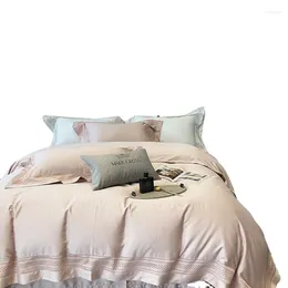 Bedding Sets 4 Pcs 200s Cotton Double-strand Pure Bed Linen And Duvet Cover Luxury El Comforter