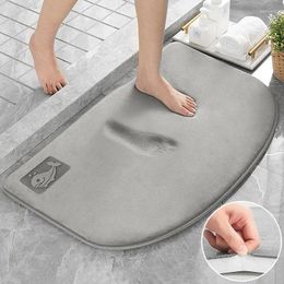 Bath Mats Bathroom Non-slip Mat Memory Foam Absorb Water Toilet Shower Rug Floormat Bedroom Livingroom Foot Pad