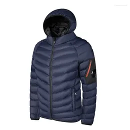 Men's Jackets Men Winter Brand Warm Fleece Thick Jacket Parkas Coat Autumn Windproof Detachable Hat Zipper Pocket