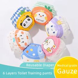 Trousers 3PC Waterproof Reusable Cotton Baby Training Pants Infant Shorts Underwear Cloth Baby Diaper Nappies Panties Nappy Changing