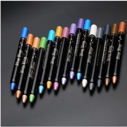 15 Colour Pearlescent Eyeshadow Eyeliner Pencil Waterproof Long Lasting Glitter Shimmer Nude Eye Shadow Stick Eyes Makeup Tools