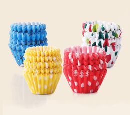 Mini size Assorted Paper Cupcake Liners Muffin Cases Baking Cups cake cup cake mould decoration 25cm base7010359