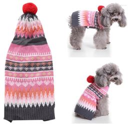 Dog Apparel JFBL Hoodie Pink Sweater With Hooded Warm Pet Sweatshirt Pullover Outfit Coat