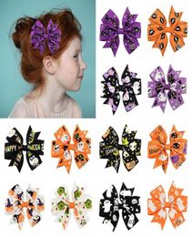 Halloween Girl Ribbed Tape Hair Clips Trick Or Treat Party Happy Halloween Party Decor For Home Halloween Gifts Bowknot Hairpin8657308