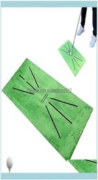 Golf Outdoorsgolf Training Mat Swing Detection Hitting Indoor Practise Aid Cushion Golfer Sports Aessories Aids Drop Delivery 201342741