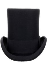 135cm high 100 Wool Top Hat Satin Lined President Party Men039s Felt Derby Black Hat Women Men Fedoras60241964848703