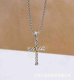 Necklace Dy Cross Men Women Luxury Designer x Thread Pendant Fashion Line Retro Wear Necklaces Birthday Gift7361608