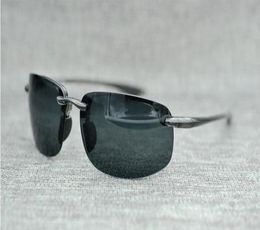 Brand Designer Mcy Jim 407 sunglasses High Quality Polarised Rimless lens men women driving Sunglasses with case8034651
