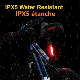 120 Lumen Bike Taillight Waterproof Riding Rear Light Led Usb Chargeable Mountain Bike Cycling Light Taillamp Bicycle Light Lamp