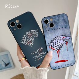 FOR IPhone 14 Winter Coming Stark Soft Case for Iphone 15 14 11 12 Pro 8 7 14 15 Plus X 13 14 Pro MAX SE 2020 XR XS MAX Covers