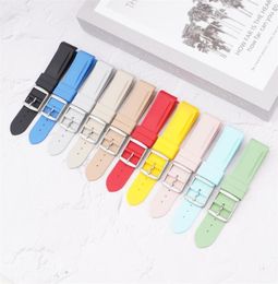 Watch Bands Curved End 20mm Rubber Strap Suitable for Moon Colorful band Fashion Acessories 2209128010816