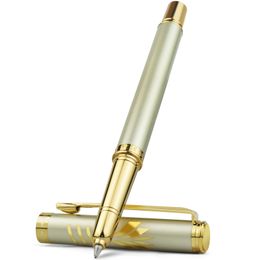 STONEGO Classic Metal Rollerball Pen, Smooth Writing Roller Ball Pen Replaceable Refills Gel Pens