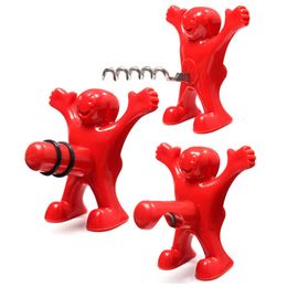 Wine Stopper Wine Bottle Ccorkscrews 3pcs set Creative Novelty Opener Bar Tools Kitchen Gifts For Christmas And Halloween