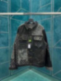 Men's Jackets designer man women Jacket Coats 2024SS Spring/Summer New Denim Splicing Workwear Wave Cut Style Coat tops