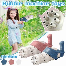 Sand Play Water Fun Bubble Kids Toys Electrical Soap Bubbles Machine Outdoor Wedding Party Toy Children Birthday Gifts Toys For Children Gifts 1pcs L47