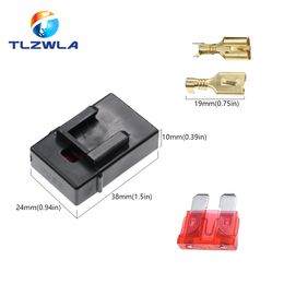 5Set Fuse Holder with Crimp Terminal Middle Fuse for Car Auto Connector