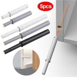 5Pcs Home Soft Quiet Closer Damper Buffers Open Touch Door Stopper Cabinet Catches Rebounder Door Bouncer Cabinet Door Suction