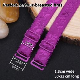2Pcs/Set Bra Straps Women Double Shoulder Elastic Brassiere Lady Detachable Adjustable Non-slip Bra Strap Lingerie Accessories