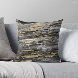 Pillow Stylish Gold Abstract Marbleized Paint Throw Custom Po Luxury Cover S Home Decor