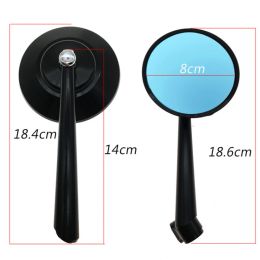 Motorcycle Retro Round Rearview Mirror Handlebar Rear View Side Mirrors Parts or Super SOCO TS Lite TSX TC MAX Pro Parts