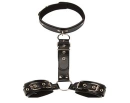 Sex Slave Collar with Handcuffs Fetish bdsm Bondage Restraints Hand Cuffs Adult Games Sex Products Sex Toys for Couples2751745