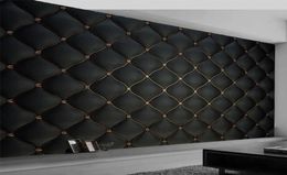 Custom Po Wallpaper 3D Black Luxury Soft Roll Mural Living Room TV Sofa Bedroom Home Decor Wall Paper Papel De Parede Sala 3D9206227