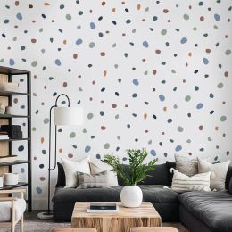 Nordic Irregular Leopard Spot Wall Sticker Colorful Ins Vivid Polk Dots For Baby Nursery Wall Decals Self-adhesive DIY Wallpaper