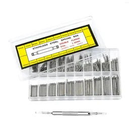 Watch Repair Kits 400Pcs Spring Bars 6-25mm Release Double Flange Strap Pins For Or Replacment Straight Pin 20 Sizes