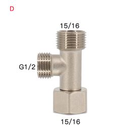 1PC T-Type Three-Way Plumbing Pipe Fittings Copper Joints Toilet Bidet Women's Washers Body Cleaners Live Joints