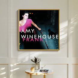 Amy Winehouse Frank Music Album Cover Poster Canvas Art Print Home Decor Wall Painting ( No Frame )