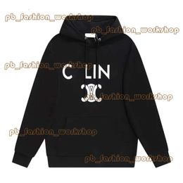 Celiene Hoodie Mens Hoodie Designers Hoodie Men Hoodies Graphic Hoodie Celinr Hoodie Pure Cotton Versatile Luxury Couple's Same Clothing Black Hoodie 215