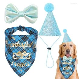 Dog Apparel Small Birthday Hat Hats Bow Tie Decoration Party Favors Clothing Dogs Costumes For Weddings Parties Or