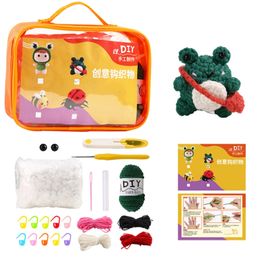 Diy Handmade Materials Pack Wool Crochet Octopus Kit for Beginner Cute Dolls