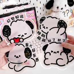 Storage Bags Kawaii Cartoon Dogs Small Plastic Bag Reclosable Transparent Cookies Candy Food Jewellery Poly Clear