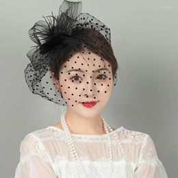 Berets Fascinators Hat Hair Clip Women Flower Mesh Ribbons Feathers Fedoras Headpieces Cocktail Tea Party Headwewar Accessories