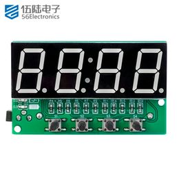 DIY Electronic Kits Clock Multi-functional Digital Clock Kit Charging Electronic Teaching Welding Exercise DIY Circuit Board Set
