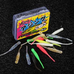 Spinpoler Ajing Soft Lure Pintail Worm Luminous Jig Swimbait Rock-Fish TPR Floating Artificial Bait Bass Pike Trout Peche Pesca