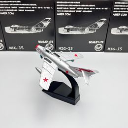 1/72 Scale MIG MIG15 fighter Alloy Diecast Aircraft Model Souvenir Planes Ornaments Toy Display