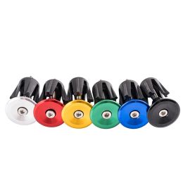 2pcs MTB Aluminium Bicycle Handlebar Plugs Anodised Coloured Road Bike Handlebar Grip End Cap Lock MTB Bike Bicycle Accessories