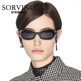 Sunglasses SORVINO Modern Polarised Retro Square Glasses Women Brand Vintage Travel Small Rectangle Sun Female Eyewear