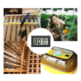 Mini Digital LCD Temperature Sensor Tester Humidity Metre Thermometer Hygrometer Gauge Waterproof Probe for Indoor Outdoor