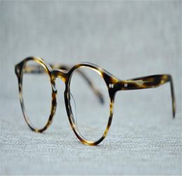 new men optical glasses frame oliver eyewear brand vintage round eyeglasses frames for women myopia glasses ov5241 with original b3463060