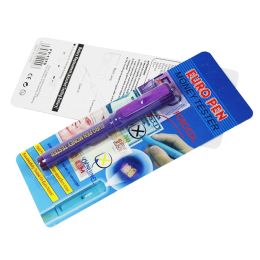 Counter-feit Bill Detector Pen with UV Light Detect Fake Marker Cheque Bills False Currency Pen for Money Loss Prevention