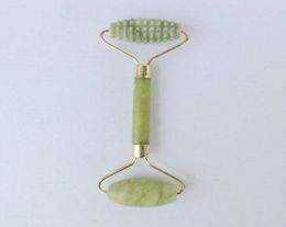 Pratical Jade Facial Massage Roller Anti Wrinkle Healthy Face Body Two Head Neck Foot Nature Beauty Tool Face Massager gift3788399