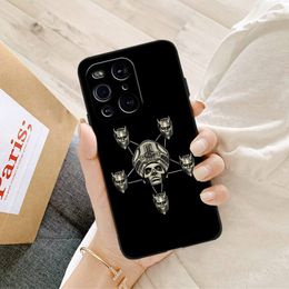 Ghost Heavy Metal Band Phone Case For OPPO Find X5 X3 X2 A93 Reno 4 3 Pro A75 A94 A74 A53 A72 A52 Black Soft Silicone Case