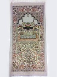 Islamic Muslim Prayer Mat Salat Musallah Prayer Rug Tapis Carpet Tapete Banheiro Islamic Praying Mat 70110cm KKA68023102814