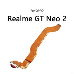 USB Charge Dock Port Socket Jack Plug Connector Flex Cable For OPPO Realme GT Neo 2 3 Master Narzo 30 Charging Board Module