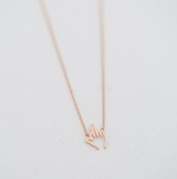 Fashionable finger pendant necklaces Uncivilized gestures middle finger pendant necklaces Originality style necklaces first gift f1606822