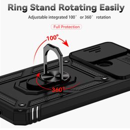 POCO X4 Pro 5G Camera Protect Case For Xiaomi Redmi Note 11 11S 10 10S 9 9S 10A 10C 9C X3 NFC Pro Armour Hybrid Ring Back Cover